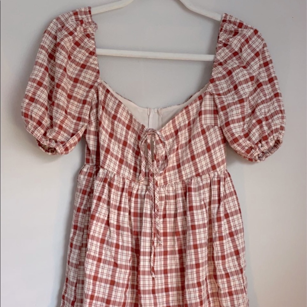 Plaid Babydoll Dress